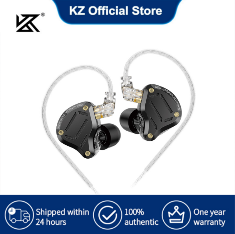 KZ Zs10 Pro 2 Trong Tai nghe đeo tai 10Mm màng loa điện động 3-Cách Chéo Công Nghệ Kim Loại Bìa Tai nghe chơi game Microphone Cho Video Karaoke Hifi âm bass mạnh khử tiếng ồn Tai Nghe