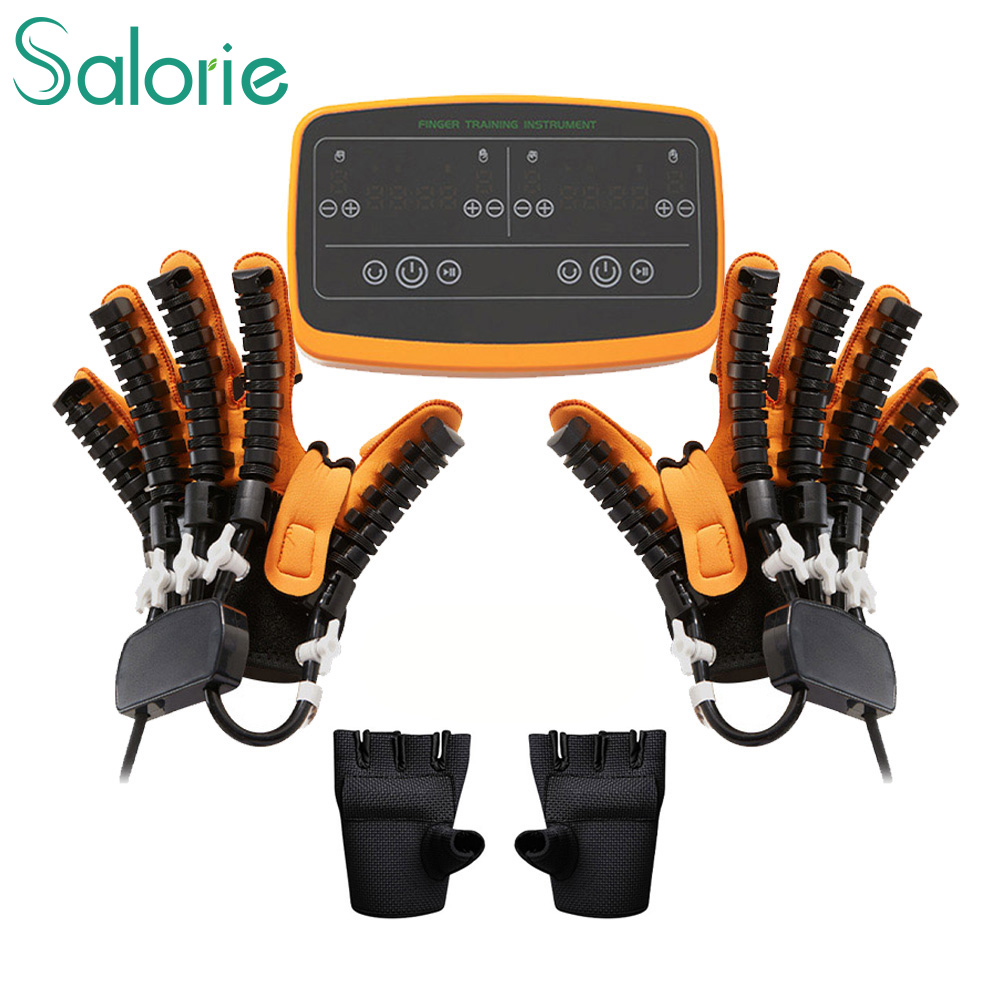 Salorie Finger Function Recovery 2 Hands Rehabilitation Robot Gloves Hand Trainer for Stroke Hemiplegia Elder ราคา 11,266 บาท*ส่งฟรี