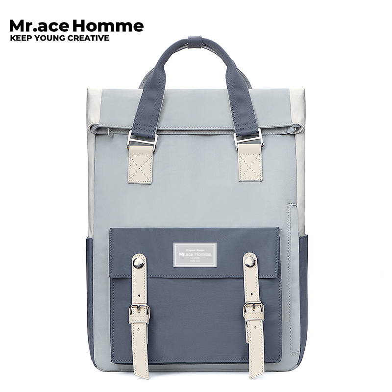 Mr. ace Homme original backpack women's small design portable schoolbag simple commute 14 inch computer backpack ราคา 1,250 บาท*ส่งฟรี