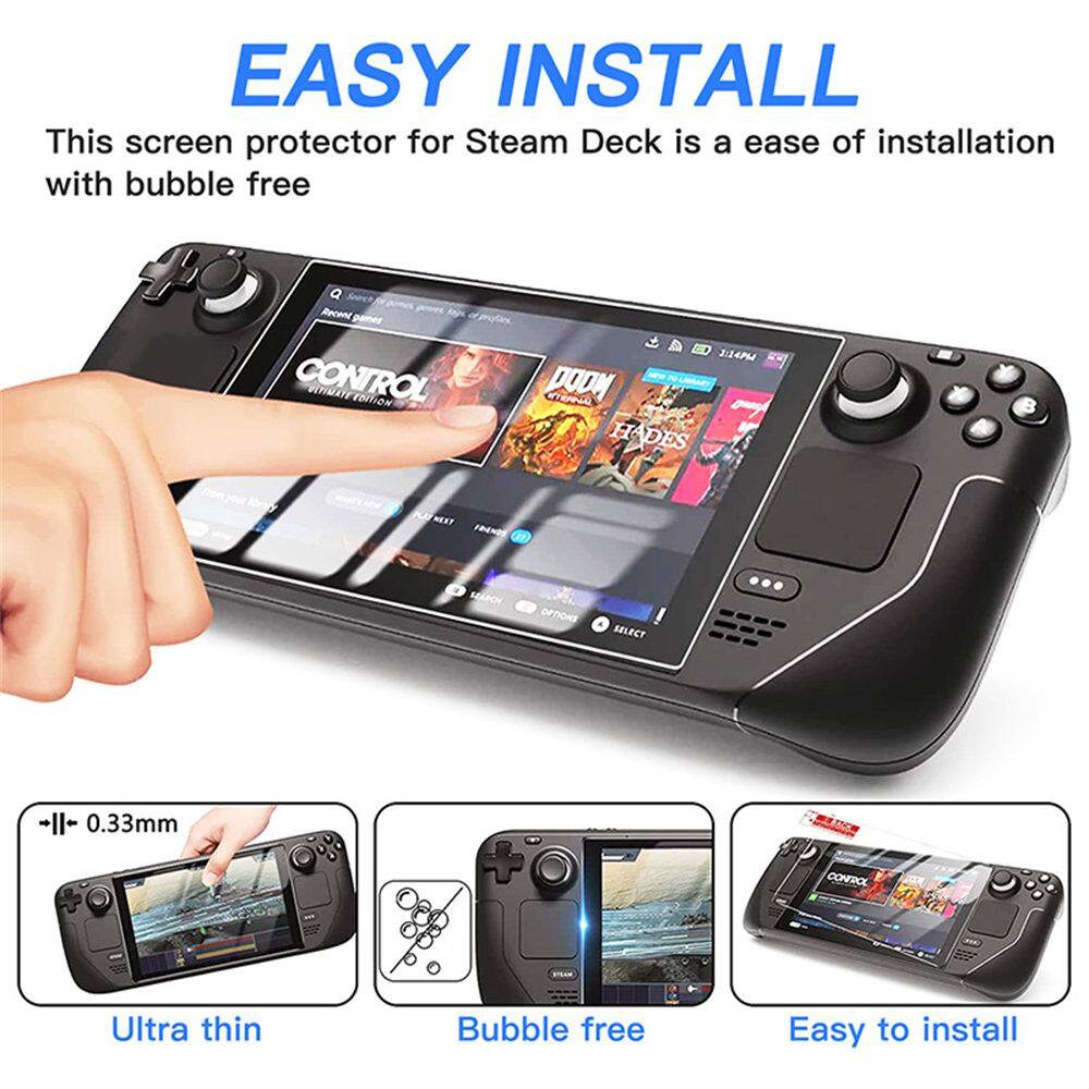 2 chiếc kính bảo vệ chống trầy xước cho máy chơi game steam deck phim kính cường lực 9h cho phụ kiện sàn hơi nước