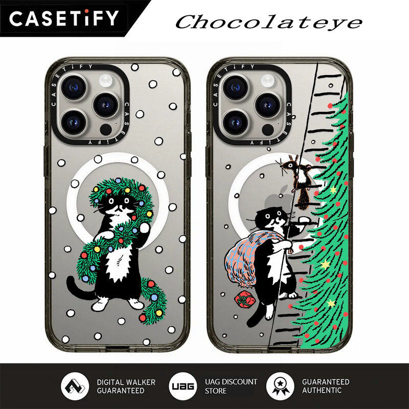 Casetify chocolateye trường hợp với magsafe cho iphone 15 pro max / iphone 14 pro max / iphone 13 pro max / iphone 12 pro max / iphone 11 vỏ điện thoại bảo vệ bìa