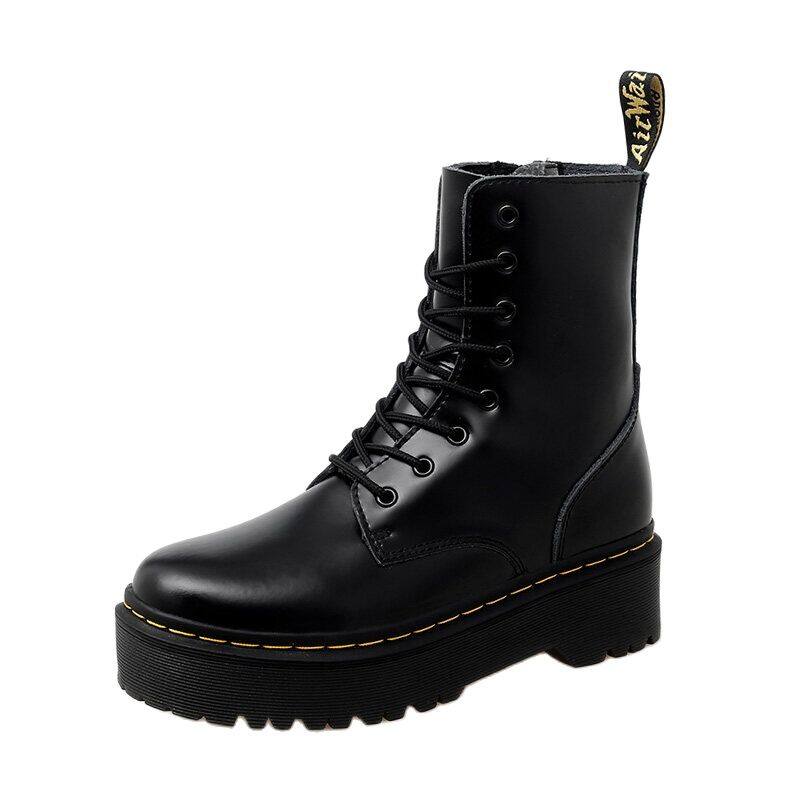 Dr.Martens Bốt Đế Bằng Cho Nữ Bốt Nam Bốt Da Mẫu Đôi