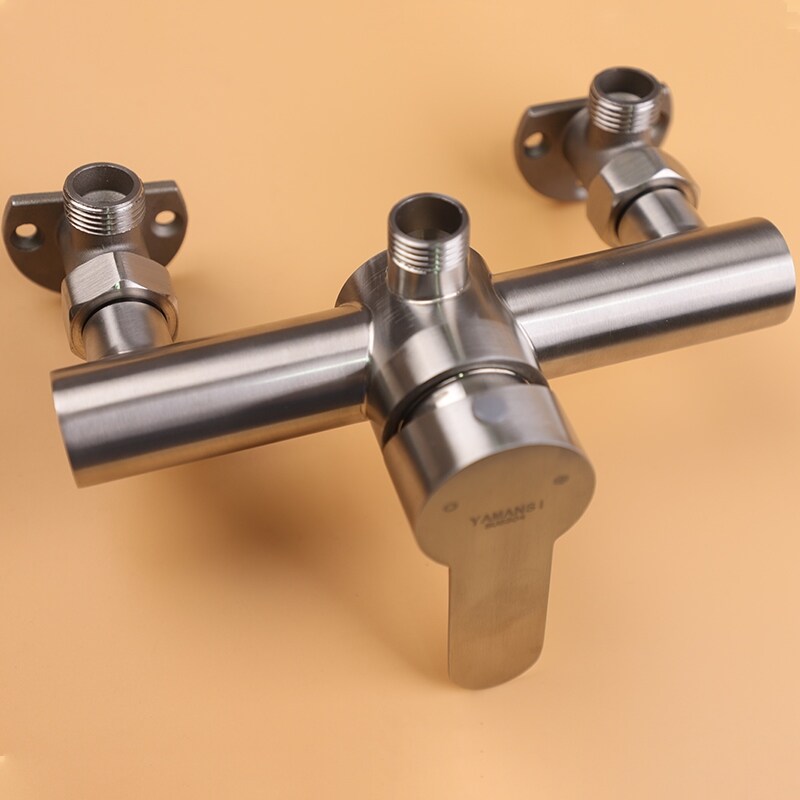 Gambar 304 stainless steel with the shower head mix water valve switch hot and cold out of the faucet shower set