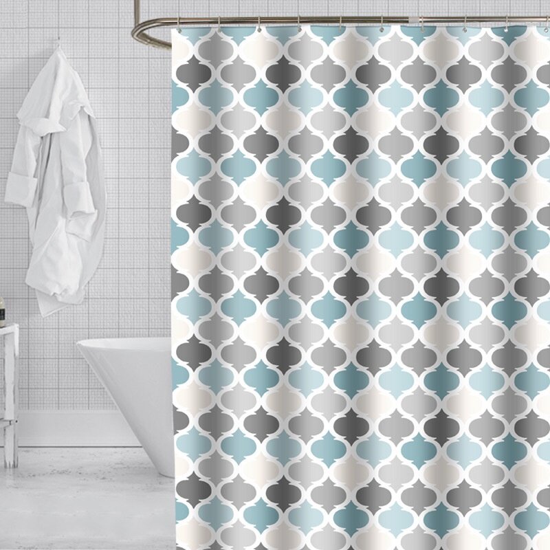 Ready Stock Colorful Lantern Pattern, 180 Inch Wide Shower Curtain
