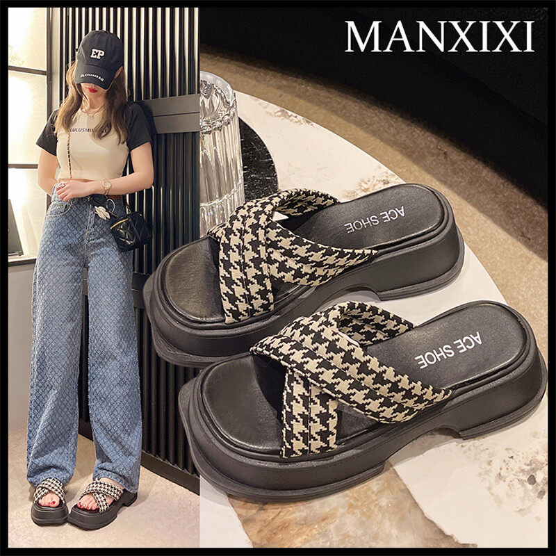 MANXIXI Fashion Women Sandals Beautiful Flat Slippers (Size 35-40) ราคา 371 บาท*ส่งฟรี