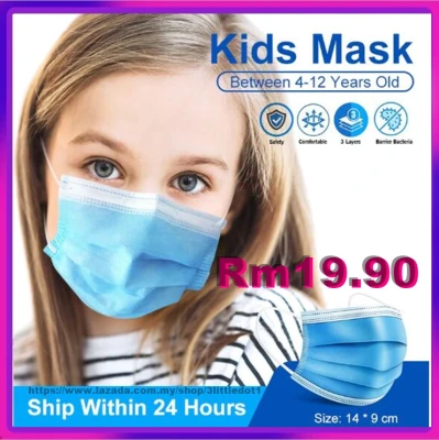 Kids 3PLY Disposable Face Mask (50pcs / Box)【Ready Stock】 (1)
