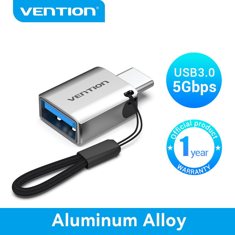 Đầu Chuyển Đổi Vention Type C Sang USB 3.0 Adapter For USB Mini Cho Samsung HuaWei XiaoMi Lenovo Asu