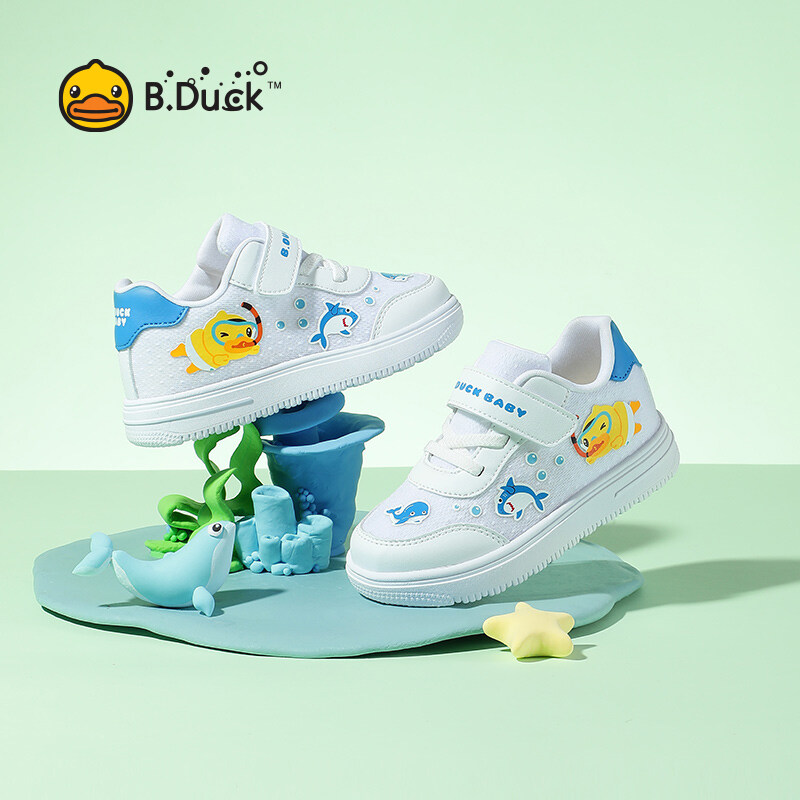 B.Duck Sneakers Cute and Breathable Boys Sneakers Caterpillar Summer Girls