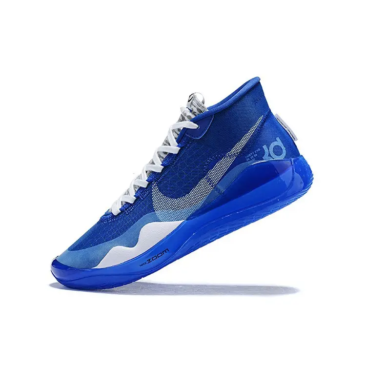 blue white basketball shoes