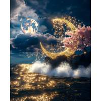 RUOPOTY Scenery Painting By Numbers Wall Art Picture Coloring By Numbers Landscape For Adults Beginners Hand With Numbers