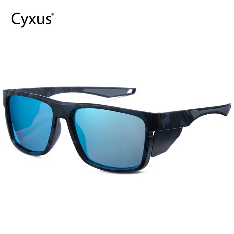 Cyxus Polarized Sunglasses Square Frame Sunshade Anti-Glare UV Protection For Fishing Sports Running Outdoor Multi-Scene P1340 ราคา 592 บาท*ส่งฟรี