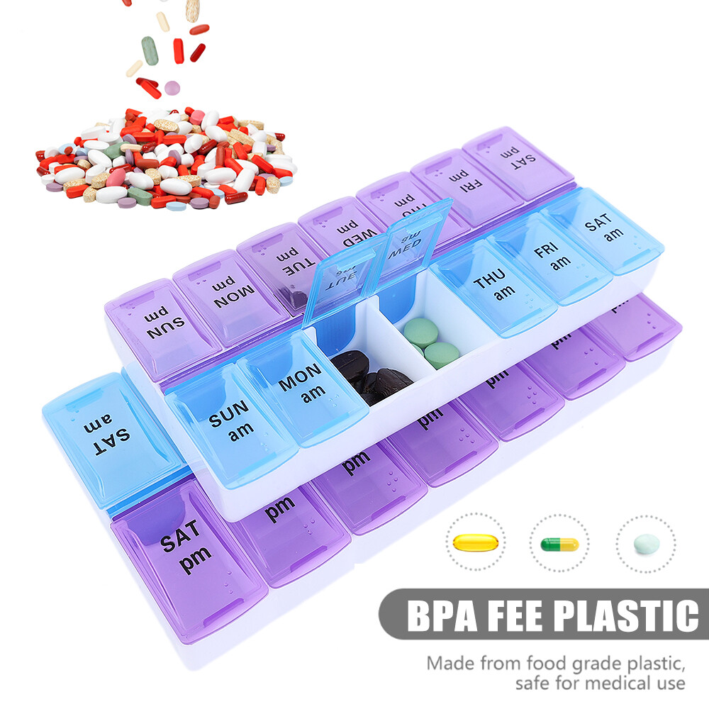 Hộp đựng thuốc 2 tuần 14 ngày hộp đựng thuốc hộp đựng thuốc hộp đựng chia ngăn hộp đựng thuốc