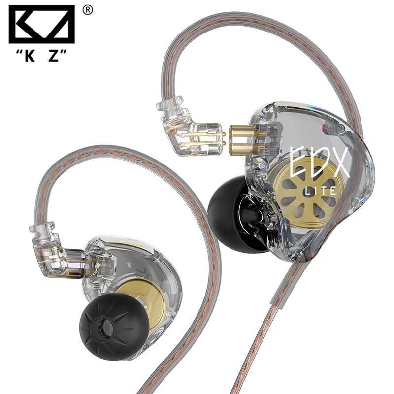 KZ EDX Lite Dynamic HiFi Earphone Stereo Heavy Bass Music In Ear Stage