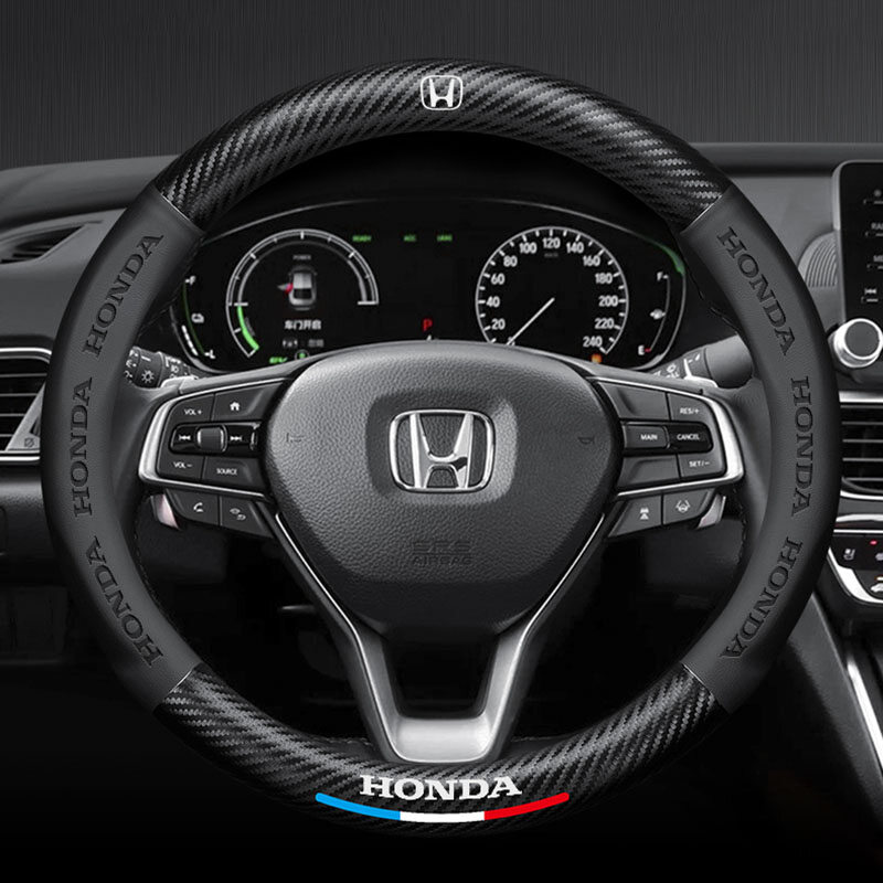 Vỏ Bọc Vô Lăng Đặc Biệt Cho Honda, Accord CRV Vỏ Bọc Tay Cầm Bằng Sợi Carbon Fit Crown Road Odyssey Civic Vezel Breeze Xrv