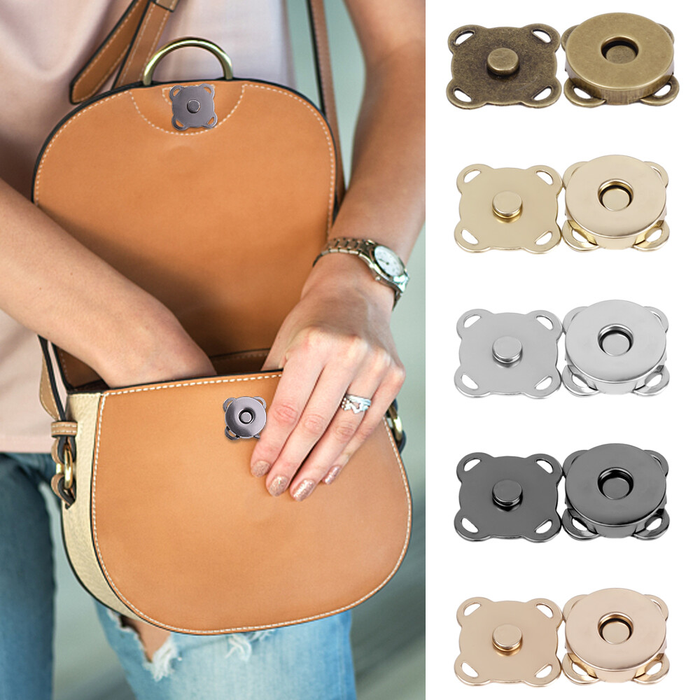 Snaps ví túi xách Clasp đóng cửa nút kim loại DIY Wallet Craft Túi phụ kiện phụ kiện chọn màu sắc