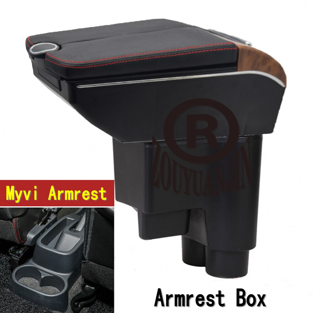 YJYWZH For Dacia Sandero Stepway Logan 2 Arrests Sandero 2 Arrest Double Layer Centre Console - View #5