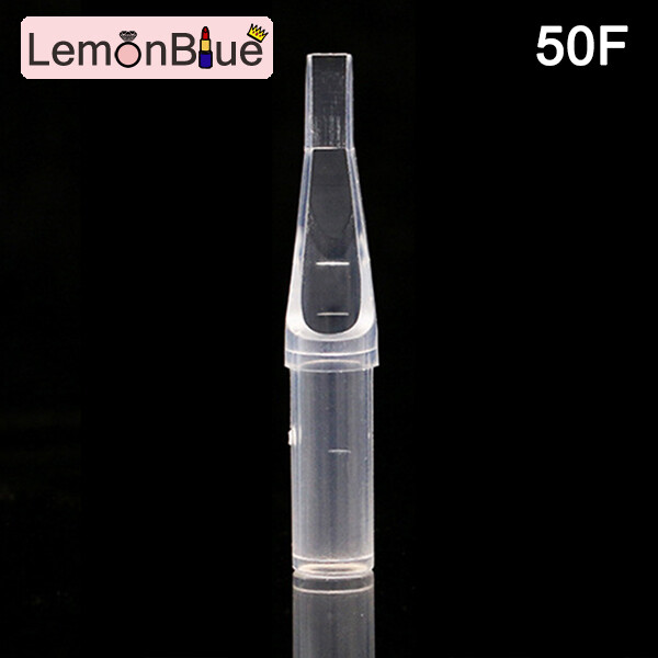 Gambar LemonBlue 50Pcs Box Clear Disposable Tattoo Tips Needle Nozzle Plastic Clear Nozzles for R D OF MF