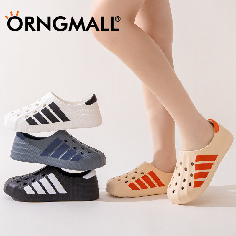 ORNGMALL Summer Women Sandals Anti Slip Wear-resistant Clogs Garden Shoes Hole Shoes Outdoor Baotou Slippers Beach Sandals 36-46 ราคา 439 บาท*ส่งฟรี
