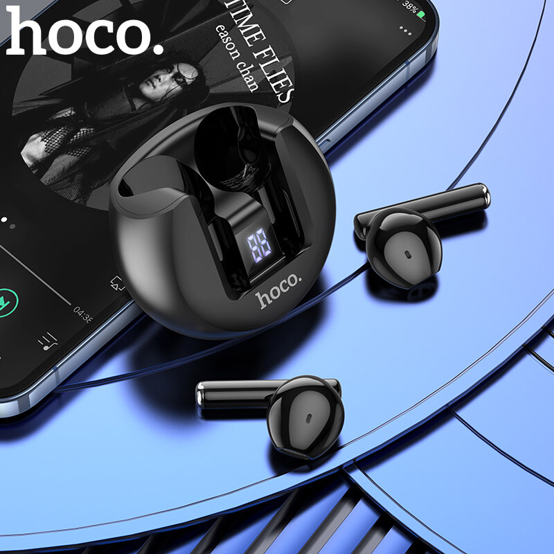 HOCO 100% Original EW32 TWS Bluetooth Earbuds Wireless Bluetooth Earphone 9D Stereo Headset Build-inMicrophone True Wireless Stereo With Answer / End Call ,LED ราคา 800 บาท*ส่งฟรี