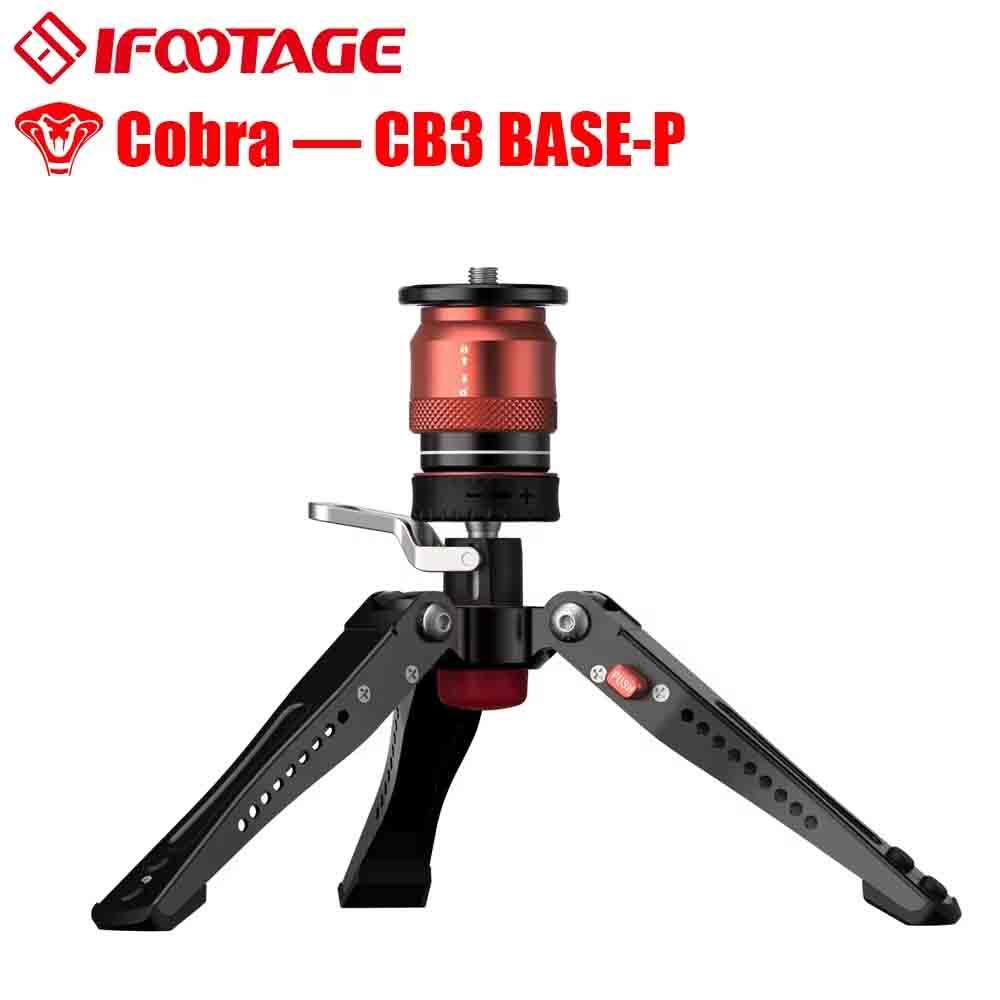 IFOOTAGE Low-profile Tripod CB3 BASE-P Quick Release Head Unlock By Pressing Pedal Mini Portable Stable Aluminum Alloy Tripod Presyo 3,844 Piso*Libreng Shipping