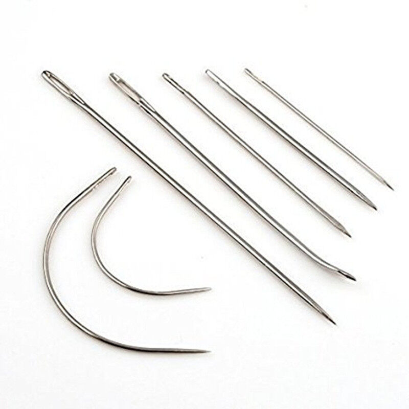 7 cái/bộ thảm da vải sửa chữa cong may tay Bộ kim