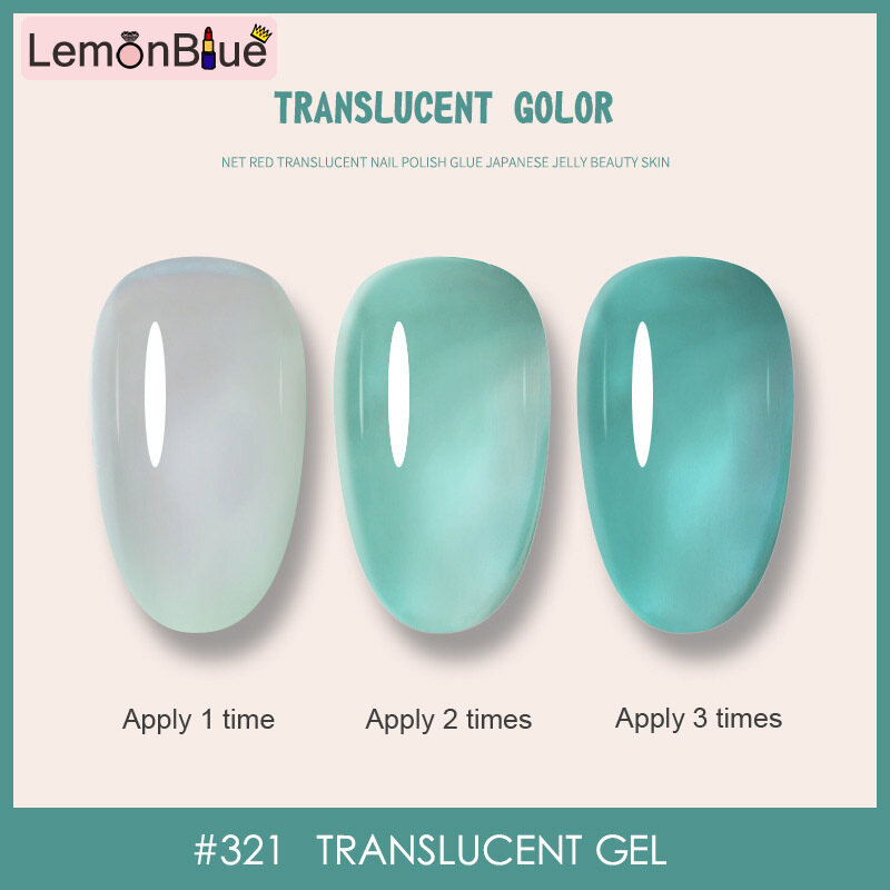 Gambar LemonBlue Gel Nail Polish Convenience Fashion Nail Gel Polish Beauty Gifts For Home DIY Convenience Fashion For Home DIY Nail Art Gel Nail Polish Convenience Fashion Nail Gel Polish Beauty Gifts