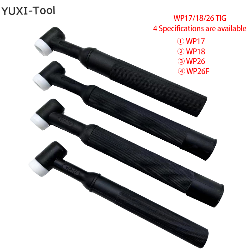 Van đuốc tig thân argon que hàn wp17 wp18 wp26 wp26f máy hàn hồ quang vonfram khí làm mát bằng không khí flex gtaw a-200 flex torch