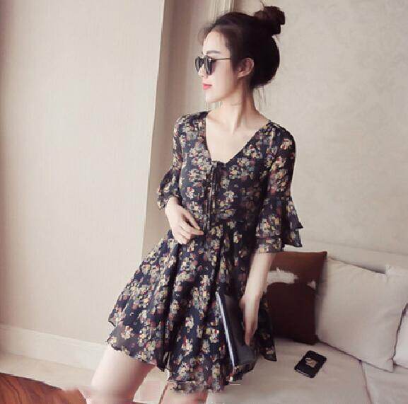 womens casual summer dresses with sleeves