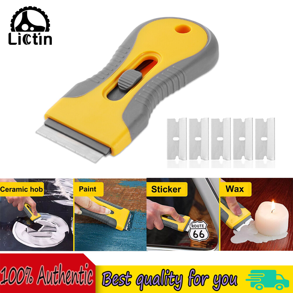 LICTIN Car Window Glass Sticker Cleaning Scraper Ceramic Razor Blade ...