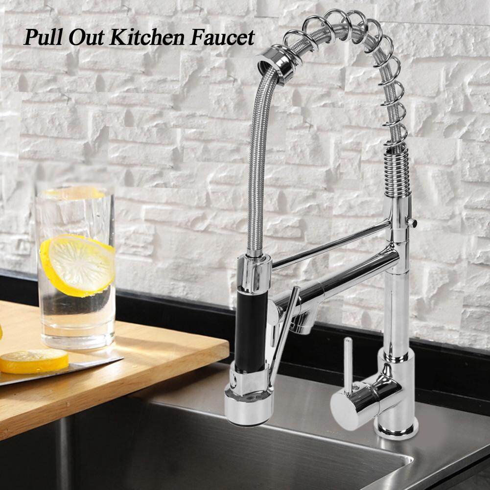 Clearance Sale Brass Kitchen Sink 3 Handles Mixing Faucet With