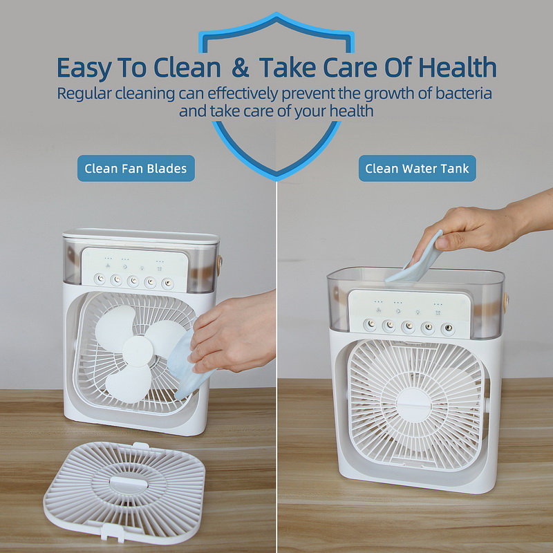 Portable Desktop Air Cooler And Humidifier With 3 Speed Cooling_voghion.com