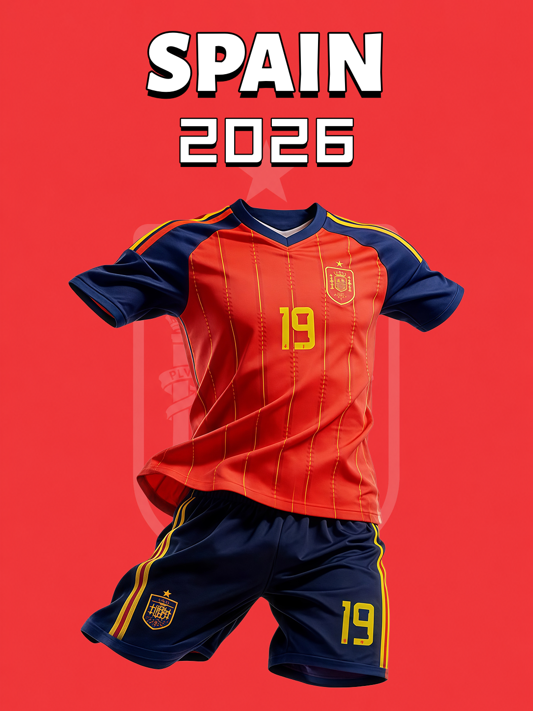 2026 World Cup Spain National Team Home Soccer Jersey Set – Football Jersey & Sh