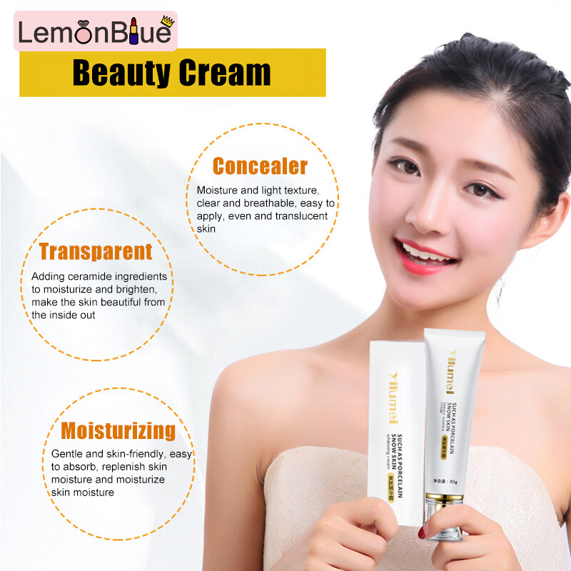 Gambar LemonBlue Whitening Essence Cream Moisturizing Conceal Blemish Facial Care Brighten Face Essence Cream