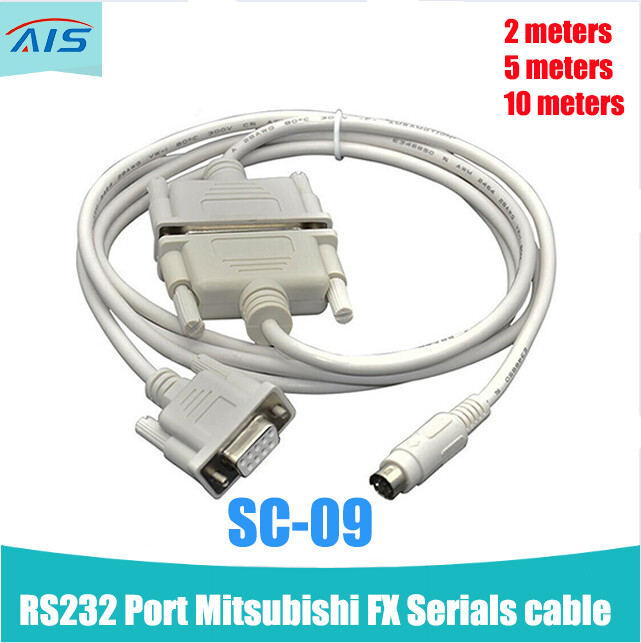 Cáp plc sc-09 cho mitsubishi fx0 fx0s fx1s fx1n fx1n fx2n fx a serials sc 09 sc09 dòng tải xuống lập trình