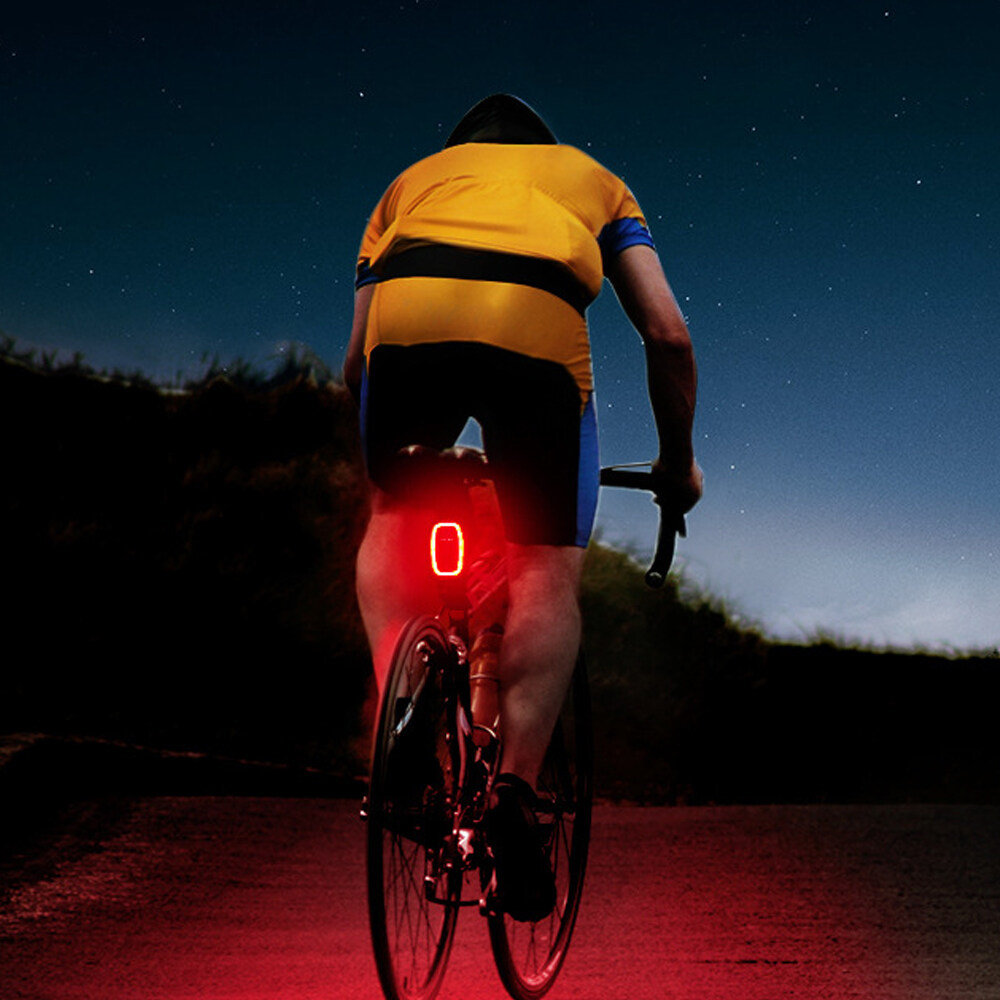 Meilan Đèn đuôi cảm biến phanh thông minh chống thấm cho xe đạp đèn nhấp