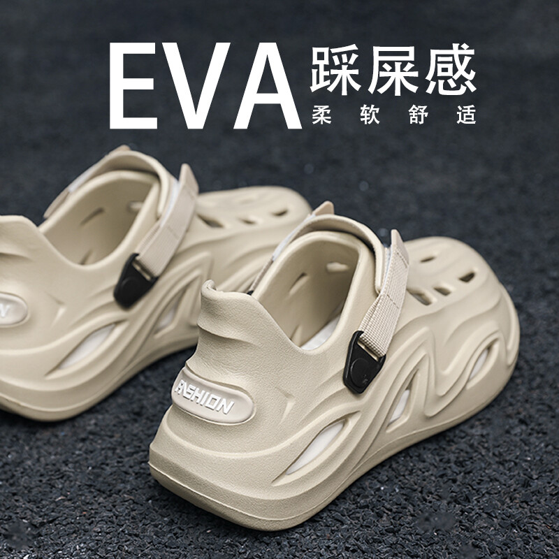  Dép cho nam phong cách mới thường ngày kasut selipar lelaki virus dewasa tahan lasak dã ngoại thời trang xu hướng ban đầu không thấm nước không chịu mặc trượt bãi biển hang động thể thao câu cá đi bộ đường dài trampoline lội nước baotou giày lười lái xe d 