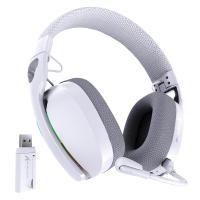 ATTACK SHARK L90 Flodable RGB Ultra-Light Tri-Mode Gaming Headset Foldable Lightweight RGB Wireless Gaming Headset for PC/PS4/PS5/Switch/Xbox