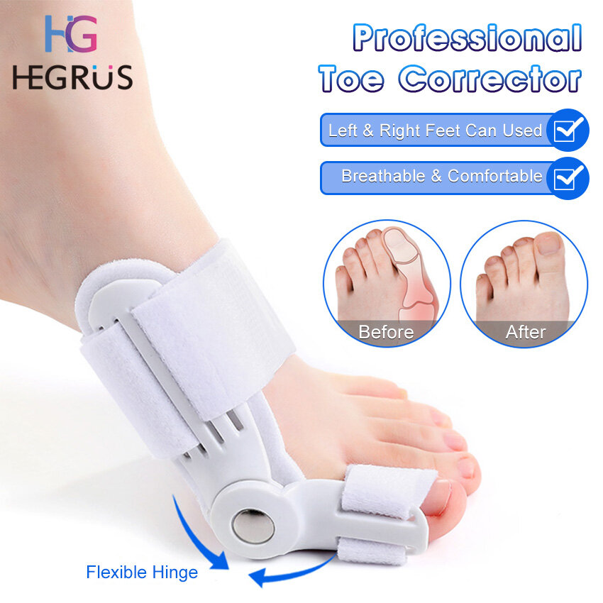 HEGRUS 1PCS Bunion Corrector Toe Corrector Big Toe Eversion Splint Adjustable Hallux Valgus Corrector For Women Men Big Toe Bunion Orthopedic Toe Straighteners Bunion Splint Bunion Pain Relief Tools ราคา 37 บาท*ส่งฟรี