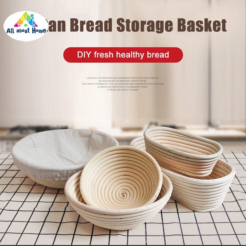 ABH Rổ Banneton Tròn Rổ Mây Ủ Bột Bánh Mì, Để Nướng Tại Nhà