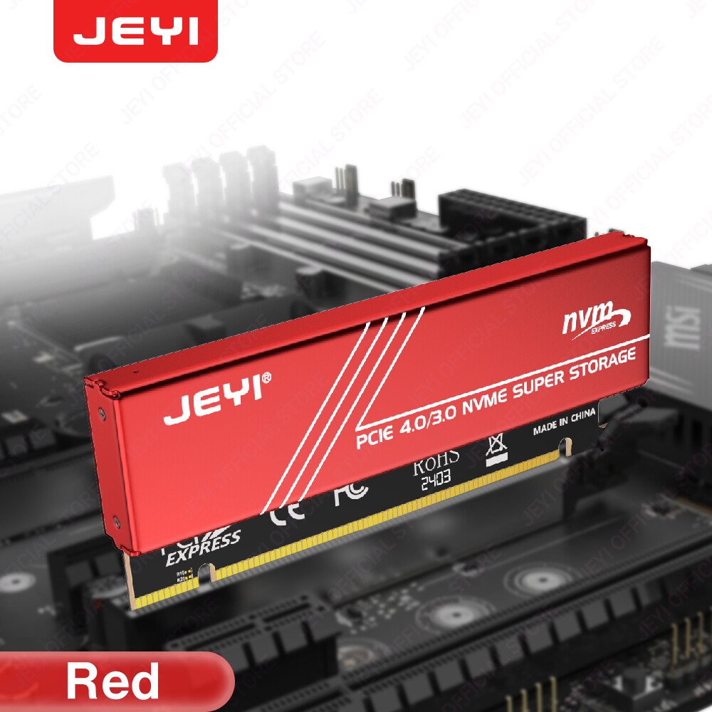 Bộ chuyển đổi jeyi M.2 NVMe sang PCIe 4.0 X16 bo mạch mở rộng PCIe X16 gen4 với vỏ tấm nhôm tản nhiệ
