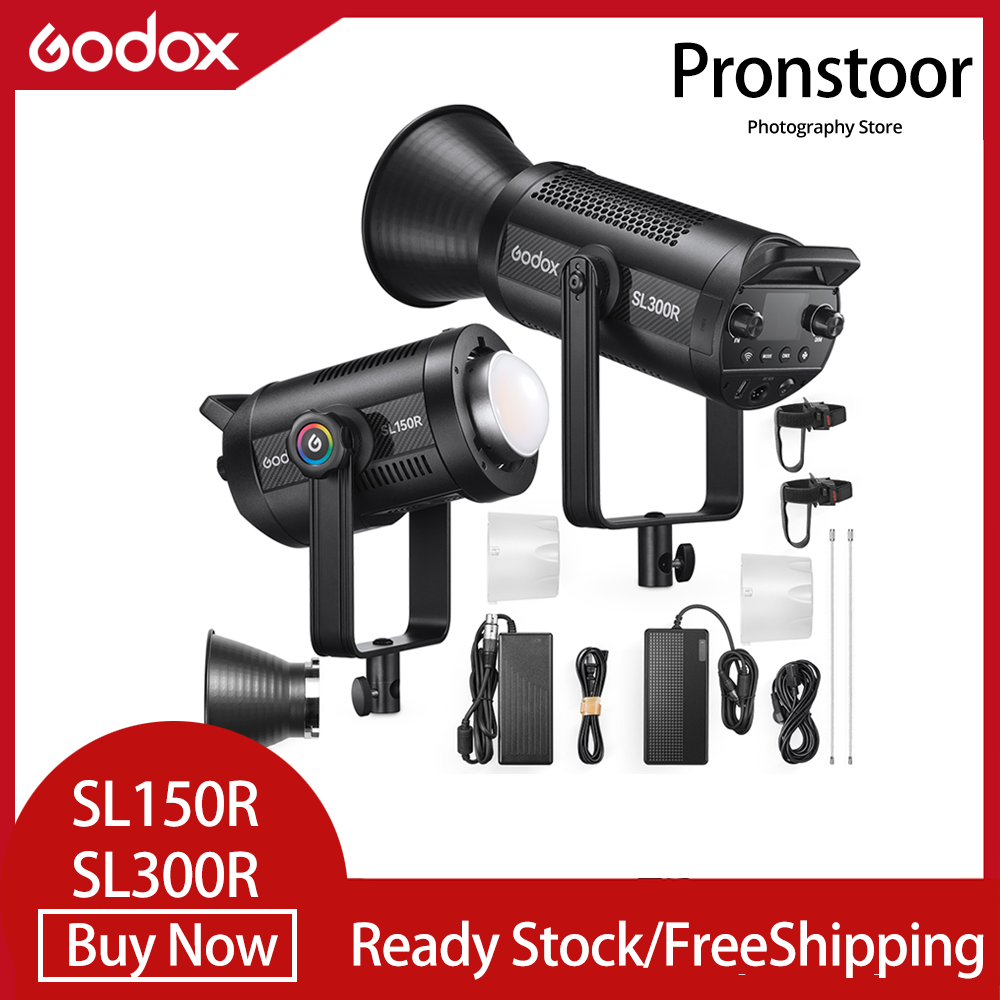 Godox SL150R SL300R RGB LED Video Light 2500K-10000K CRI 95+ TLCI 96+ Creative Bowens Mount Fill Light for Photography Studio ราคา 14,128 บาท*ส่งฟรี