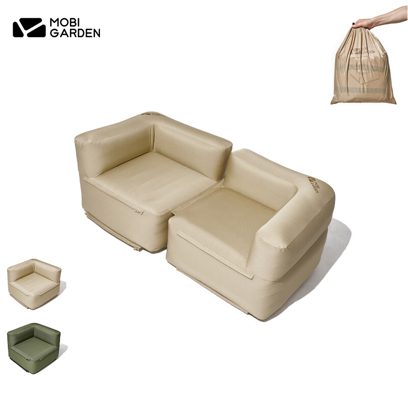MOBI GARDEN Camping Inflatable Sofa Chair Portable Mattress Spliced Air Bed Indoor Outdoor ราคา 2,500 บาท*ส่งฟรี