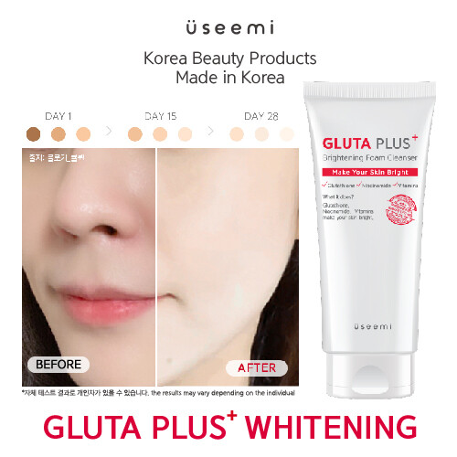 Gambar [USEEMI] Gluta Plus Brightening Foam Cleanser 150ml