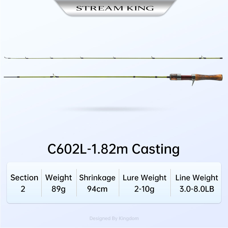 Kingdom STREAM Cần Câu Máy Đứng Bằng Carbon KING Cần Câu Máy Ngang Hành Động MF Bằng Carbon 1.45M 1.65M UL Power Cần Câu Sông Siêu Nhẹ