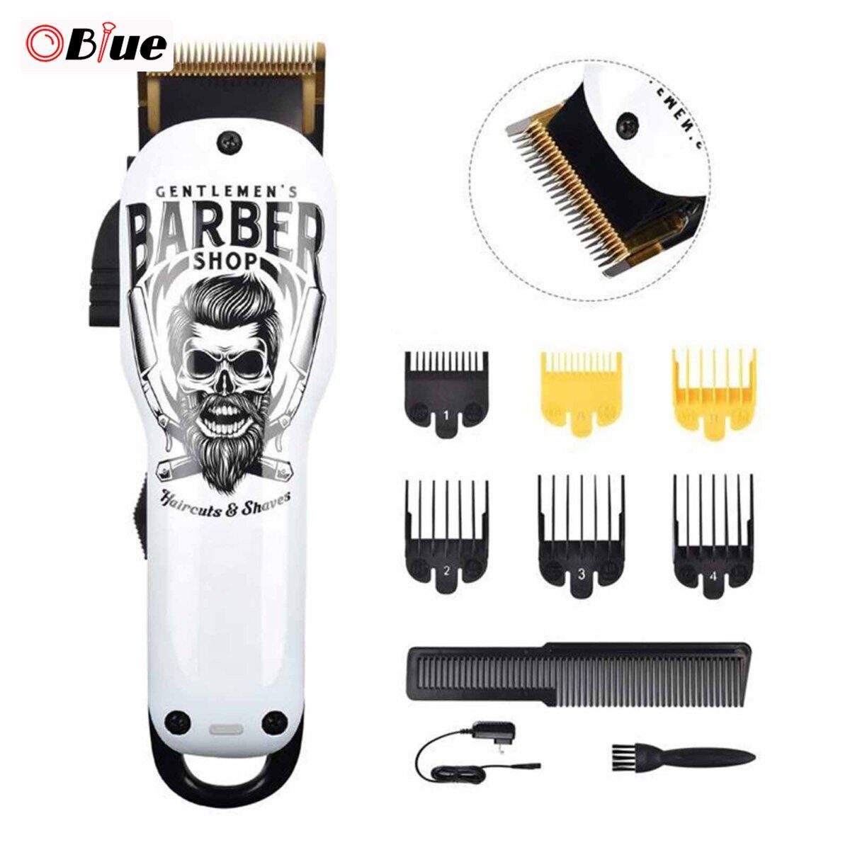 Gambar OBlue Ear Hair Trimmer and Hair Clipper Fashion Graffiti Print Clippers with Steel Blade for Hair Cutting Replacement