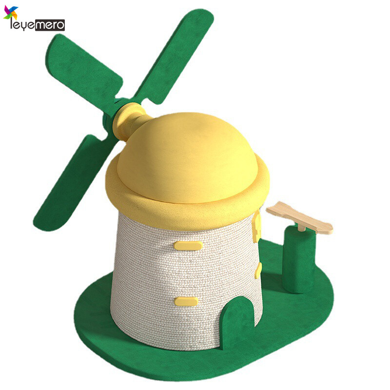 Cối xay gió mèo cây tháp sisal đồ chơi cho mèo cào đồ chơi cho thú cưng
