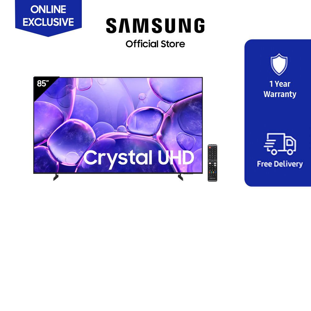 [Online Exclusive] Samsung Crystal UHD UE100F 4K Smart TV (2025) Harga 1,499 Ringgit*Penghantaran Percuma