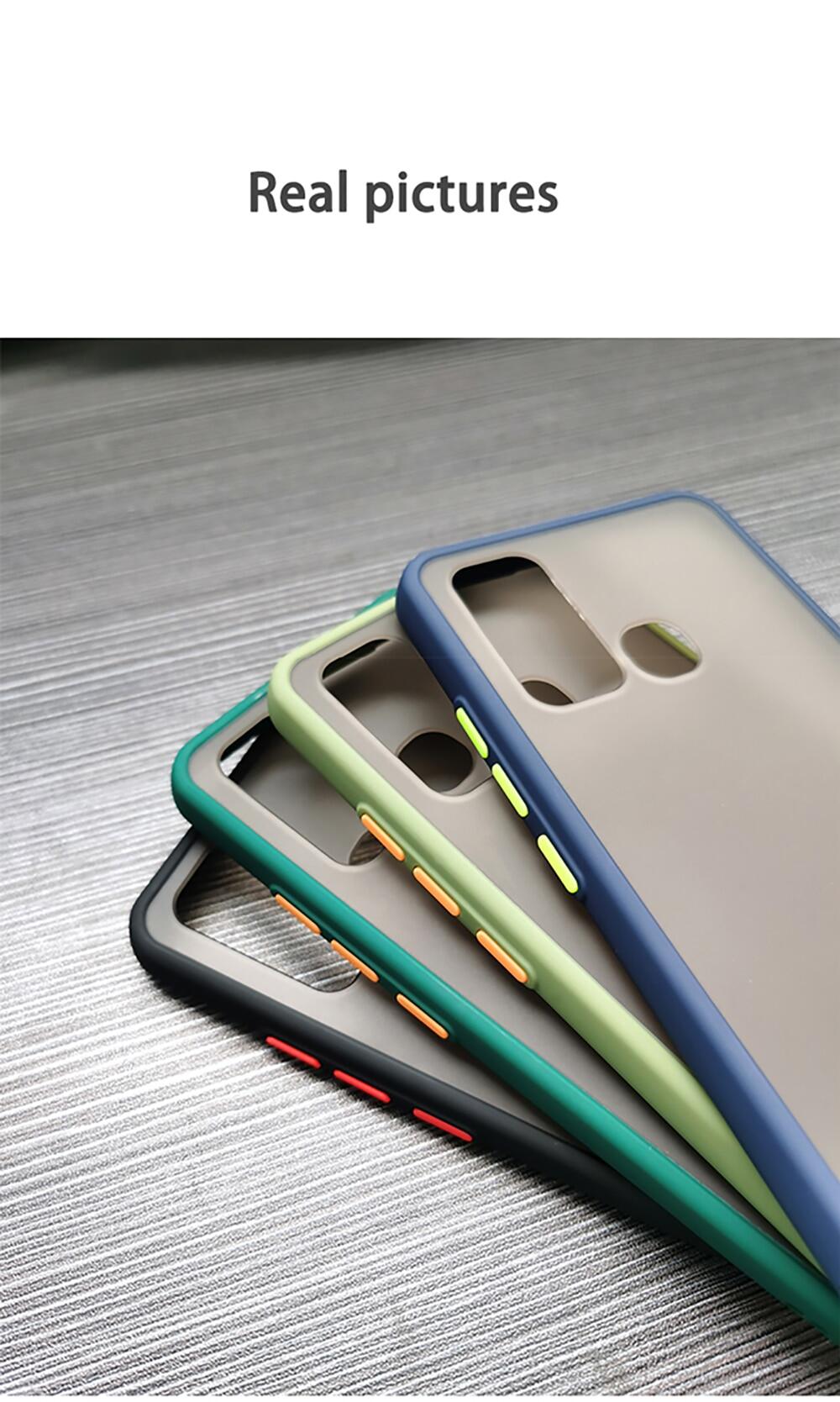Thick Matte Silicone Phone Case for VIVO Y50 Transparent Anti Knock Case For VIVO Y30 Y70s Y19 V15 Pro V17 V19 Back Cover (12)