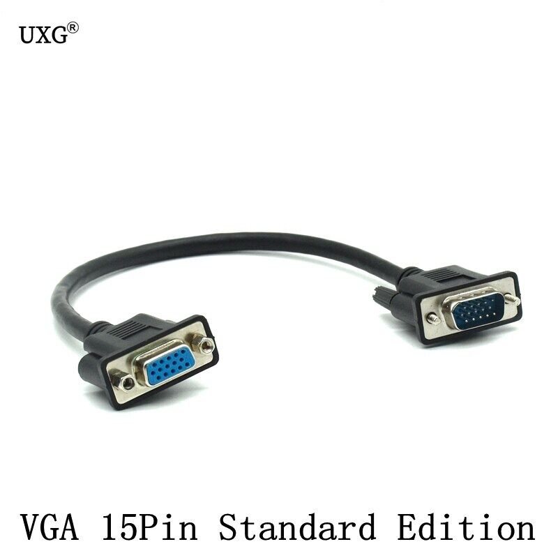 Neu HD 15Pin VGA D-Sub DB15 Short Video Cable Cord Male to Male for Monitor 