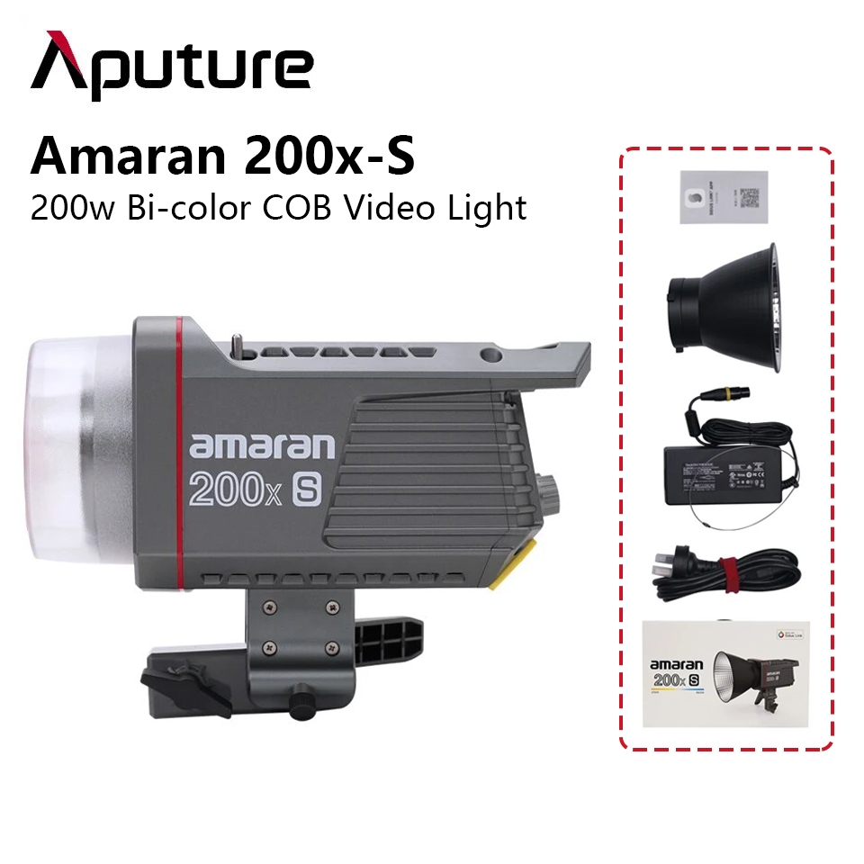 Aputure Amaran 200d 200x S Video Light 200w Bi-Color COB Photography Lighting Bluethooth App Control For Film Recording Outdoor Shoot - ยี่ห้อ Aputure ราคา 14,500 บาท*ส่งฟรี